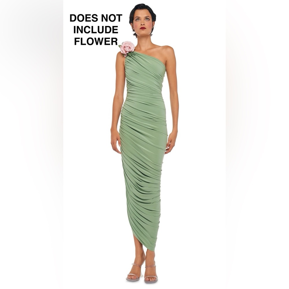 Norma Kamali Diana Gown Vintage Green XS